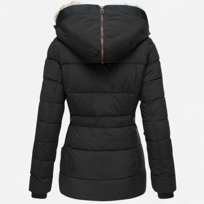Parka d'hiver doublée en fausse fourrure