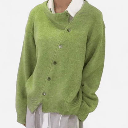 Cardigan en cachemire à boutons fantaisie