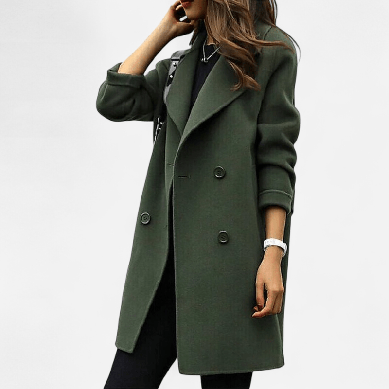Manteau croisé à double boutonnage