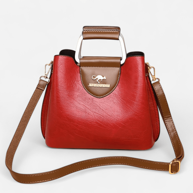 Sac à main rigide en cuir