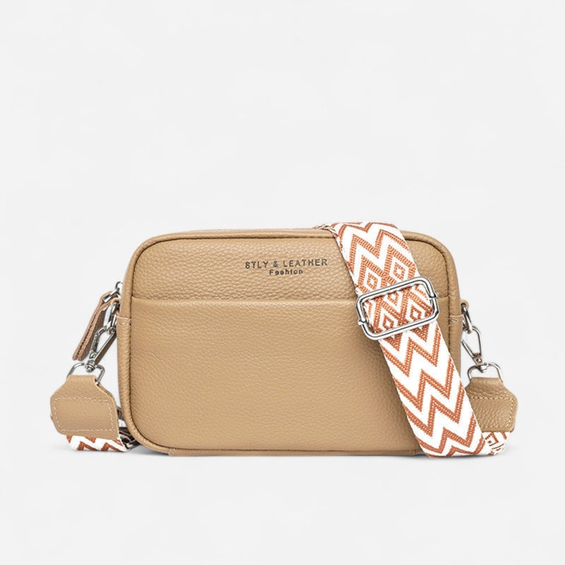 Sac à bandoulière rectangle à sangle tissée