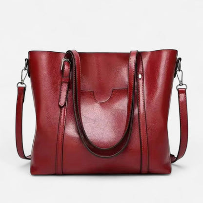 Sac fourre-tout en cuir structuré