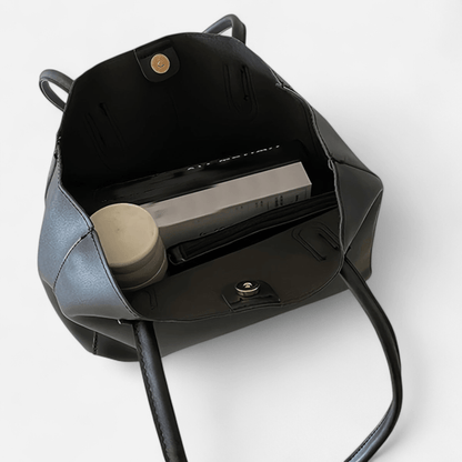 Sac fourre-tout en cuir porté épaule