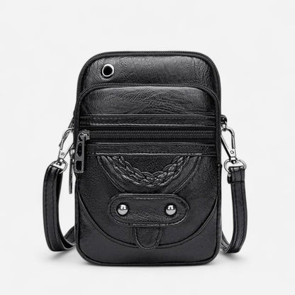 Sac à bandoulière vintage en cuir gaufré