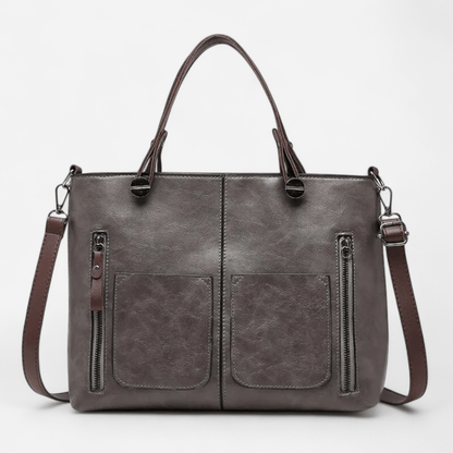 Sac fourre-tout en cuir à bandoulière
