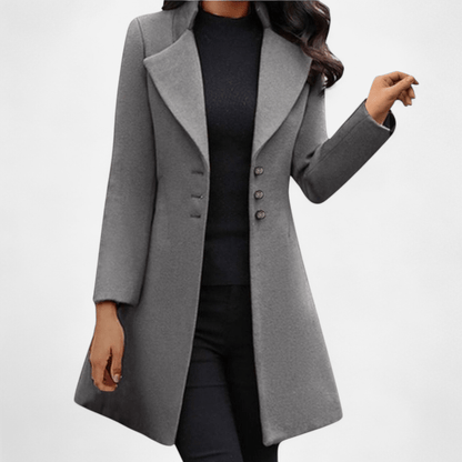 Manteau cintré à boutons