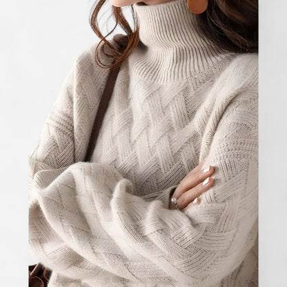Chandail en tricot losange