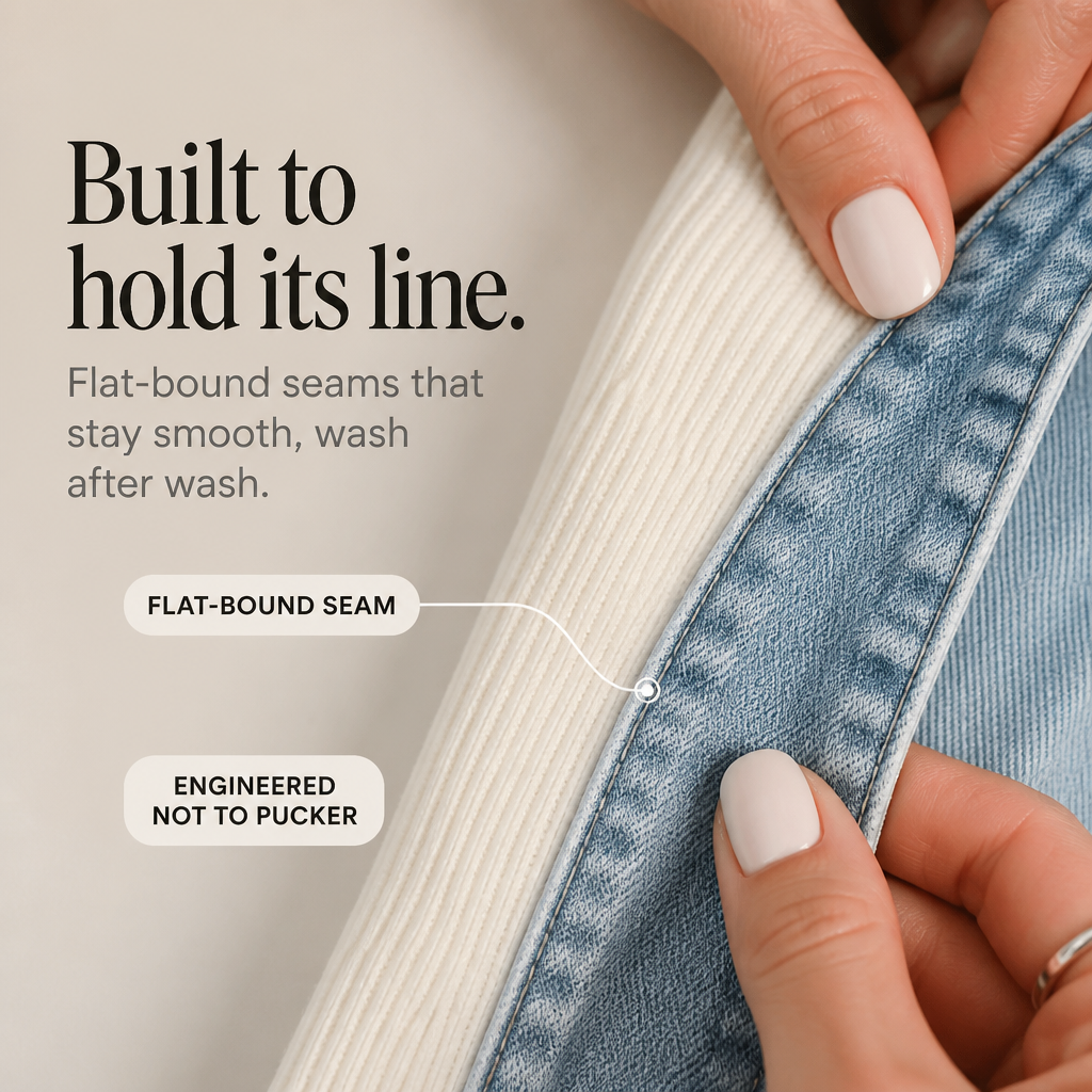 Cardigan long en tricot côtelé à détails en denim