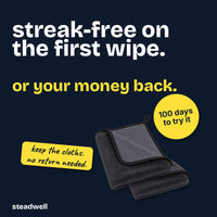Streak-free on the first wipe or your money back, 100 days to try it
