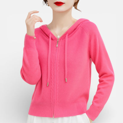 Kangourou zippé en tricot